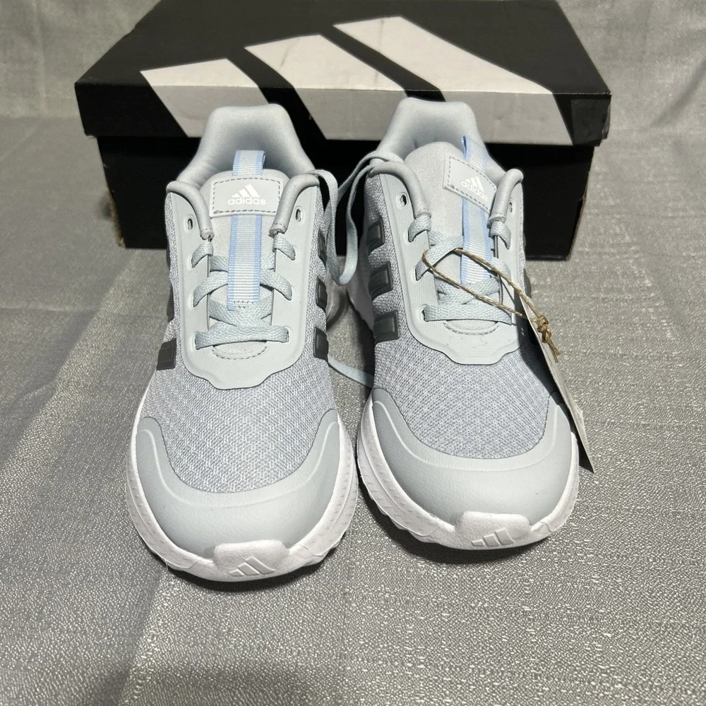 Adidas x PLR Path Kids Shoes Halo Blue Silver Metallic Glow Size 2 US New in Box